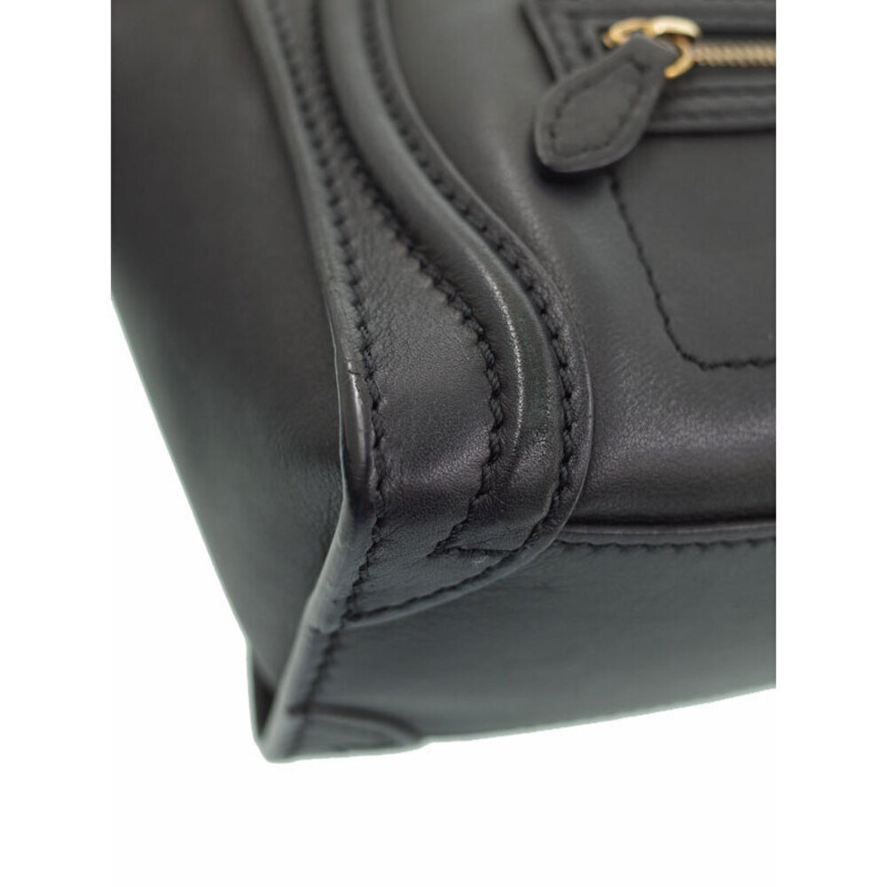 Celine Shopper Leather Shoulder Bag - Picture 4 of 9